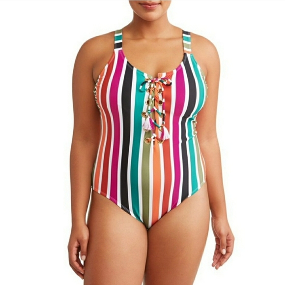 Plus Size 4X One Piece Swimsuit Bathing Suit NWT - Picture 1 of 5